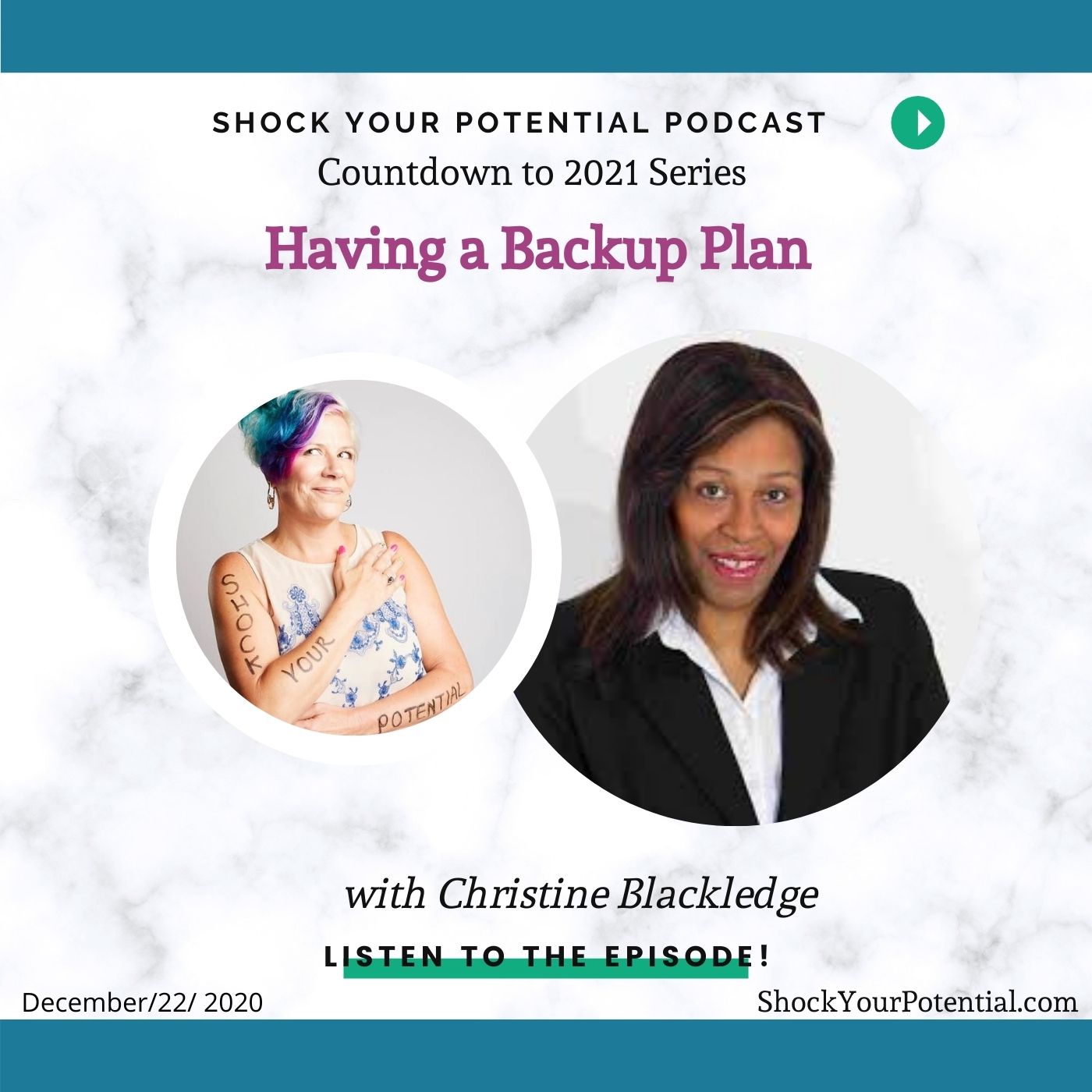 Having a Backup Plan – Christine Blackledge